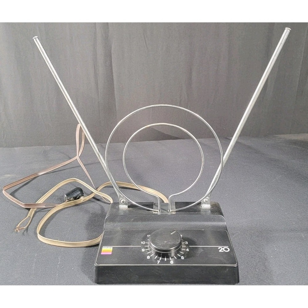 Vintage Television Antenna Gemini 20 TV Rabbit Ears